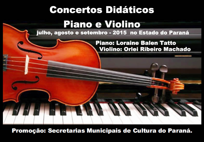 Concerto Didático e Violino no Estado do Paraná